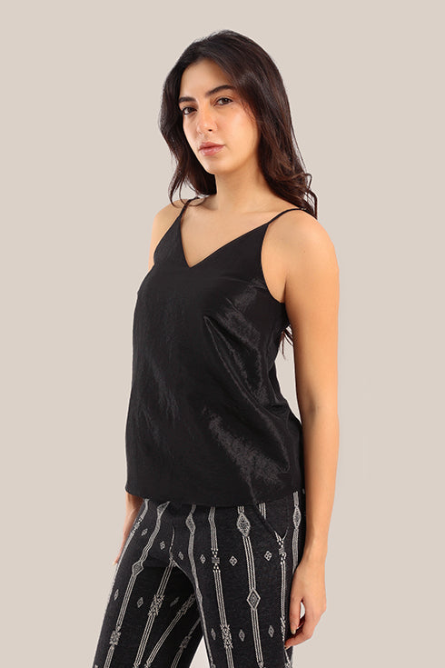 V-Neck adjustable straps tank top